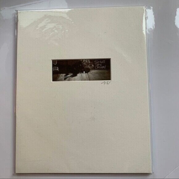 NEW Pinhole Photograph Art of NYC Street, "Shut Up & Drink"